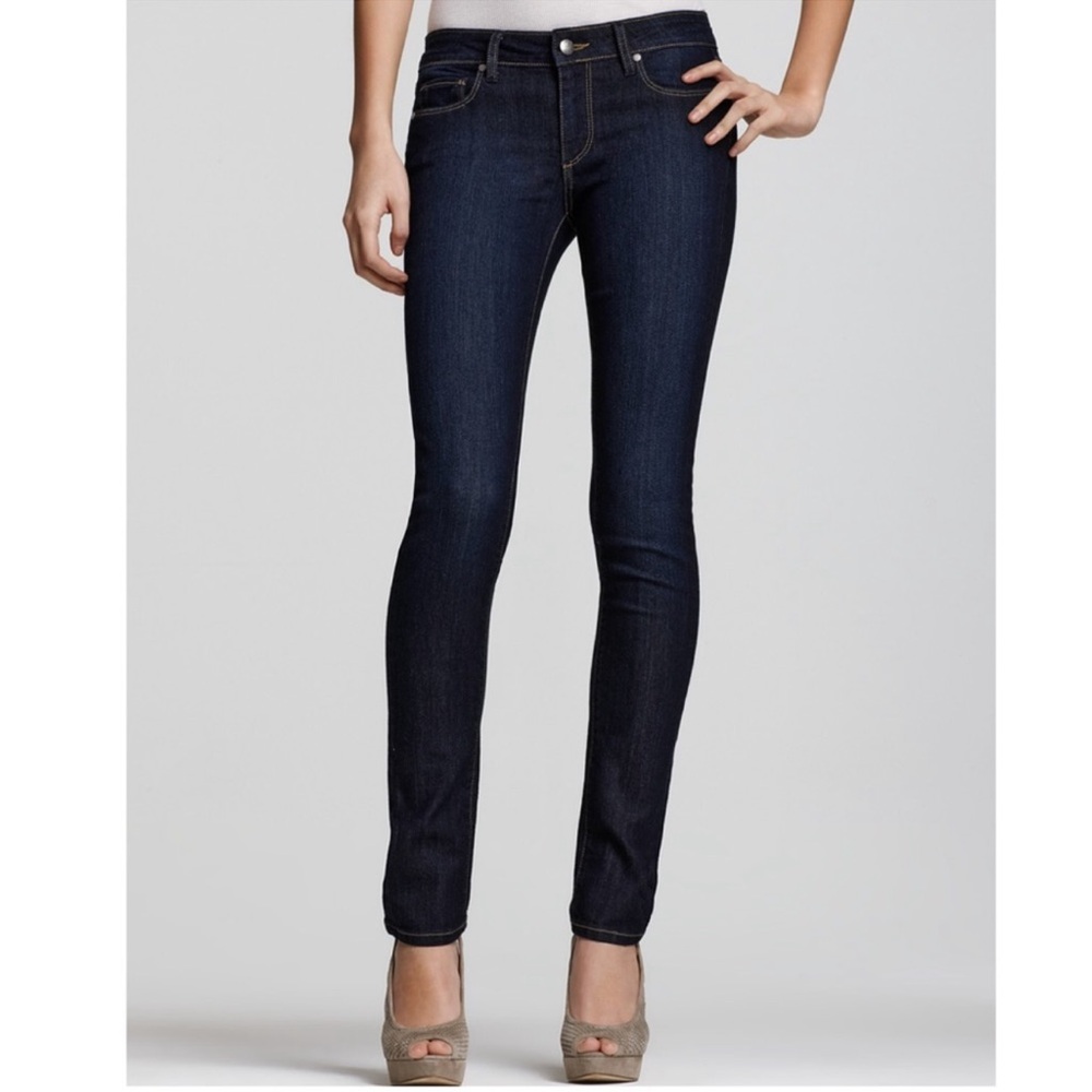 New PAIGE Skyline Skinny Blue Jeans in Maggie Wash